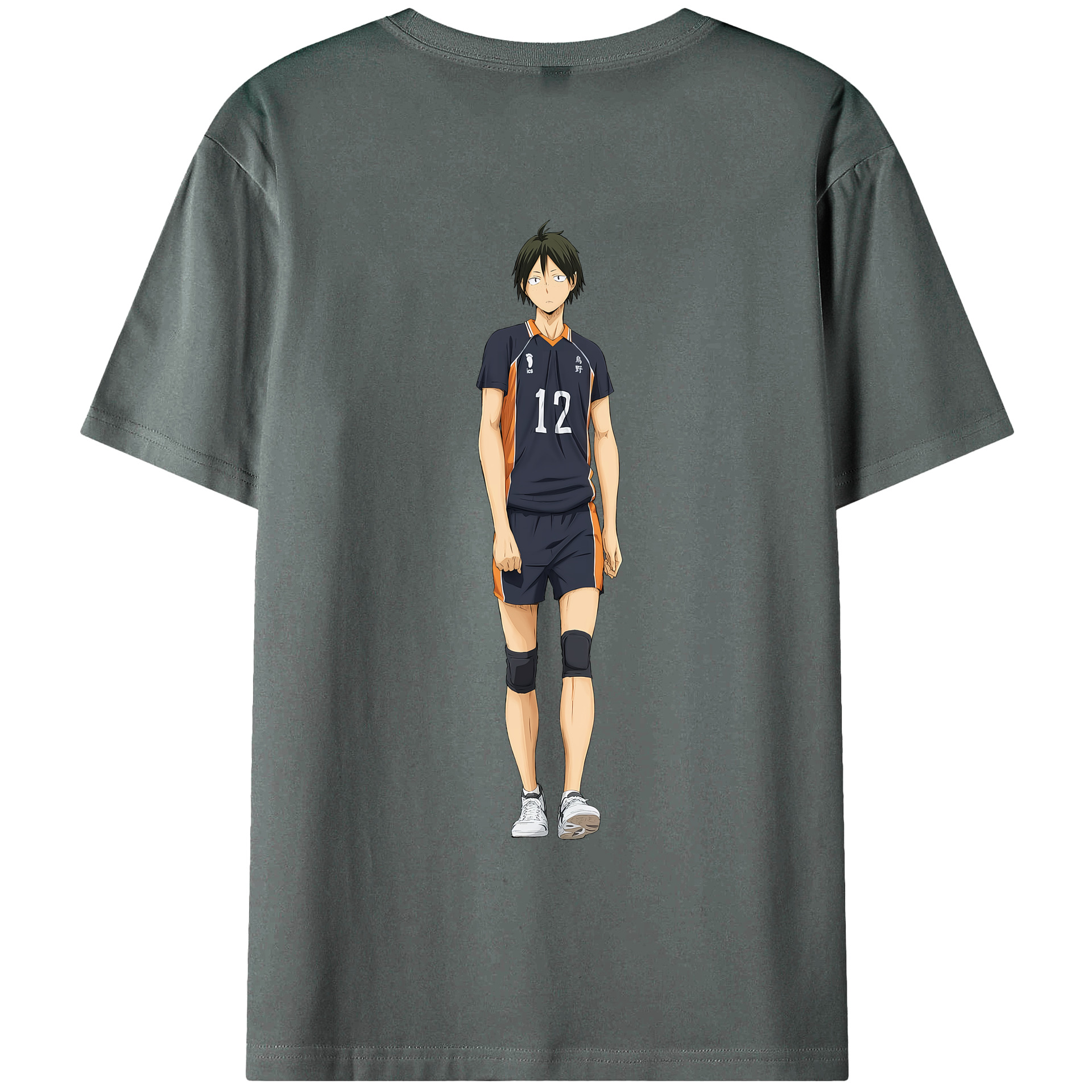 （画像用） ハイキュー!! Haikyu!! 綿100％ メンズ半袖Tシャツ（バックプリント） 通気性